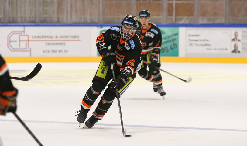 Kevin Kaufmann et le HC Tramelan font un grand pas vers la finale romande (photo : archives/Mauricette Schnider).