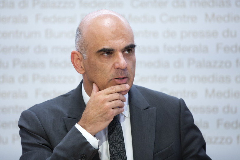 Le conseiller fédéral en charge de la santé, Alain Berset. (Photo : KEYSTONE / Peter Klaunzer).