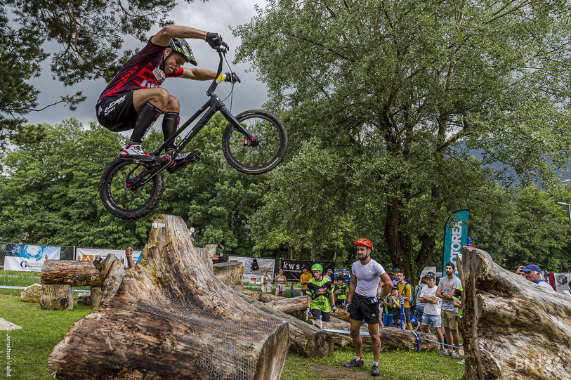 Lucien Leiser a été sacré à Bévilard champion de Suisse de vélo trial en 20 pouces. (Photo d'archives : Jonathan Vallat)