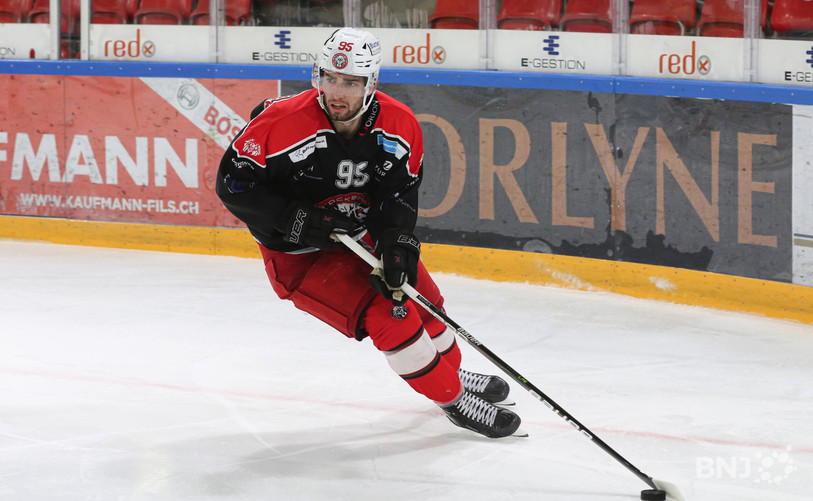 Kevin Bozon évolue à Winterthour depuis 2017 et son départ du... HC Ajoie. (Photo : Mauricette Schnider)