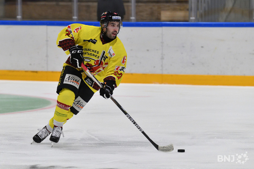 Thimothé Tuffet a inscrit le 3-1 décisif pour le HC Franches-Montagnes (photo : archives Georges Henz).