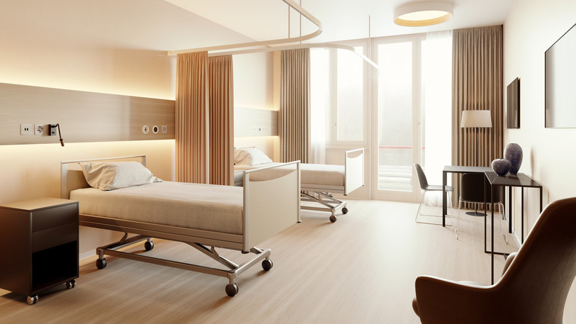 Les chambres de chirurgie, de médecine et de réadaptation gériatrique seront regroupées sur un étage pour permettre une meilleure coordination des équipes de soins. (Photo : HJB).