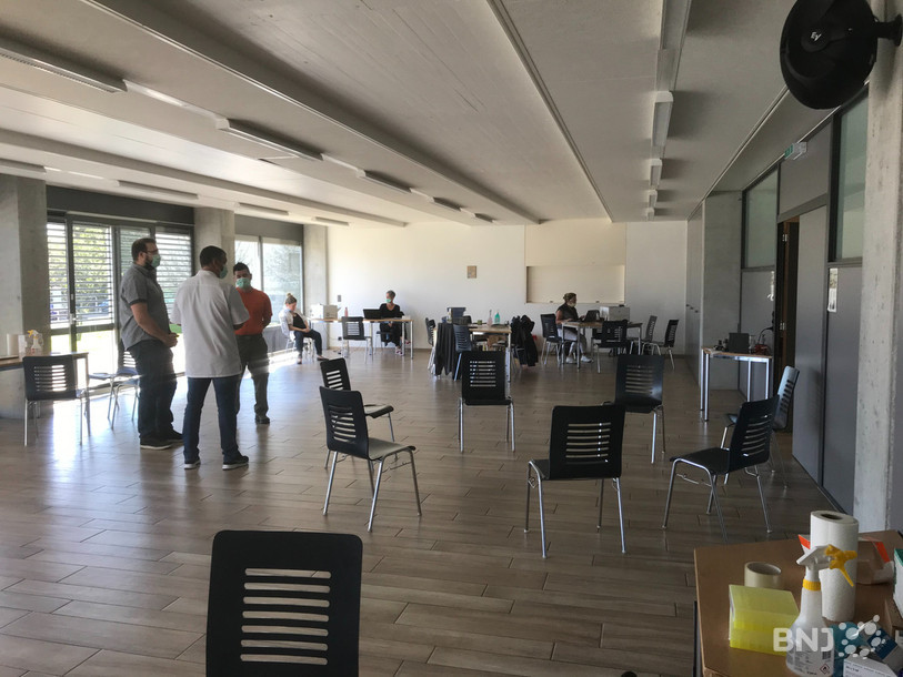 La vaccination mobile du Jura s'est installée aux Breuleux ce vendredi.