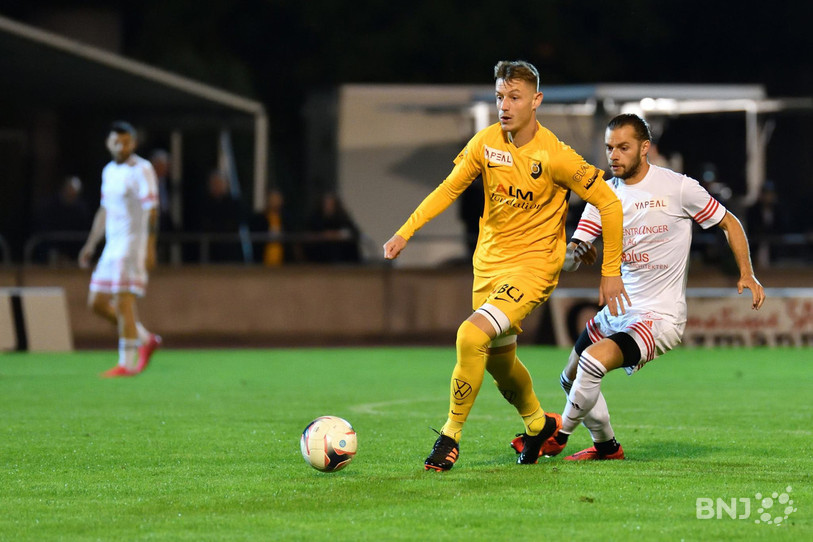François Martin a marqué l'un des buts de la soirée. (Photo : Georges Henz).