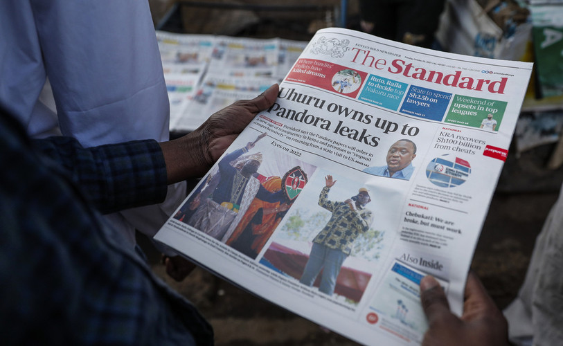 Le président kényan, Uhuru Kenyatta, est notamment visé par l'enquête. (Photo : AP Photo/Brian Inganga).