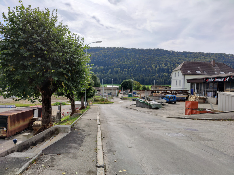 La rue de Chasseral avant le début des travaux. (Photo : Municipalité de St-Imier)