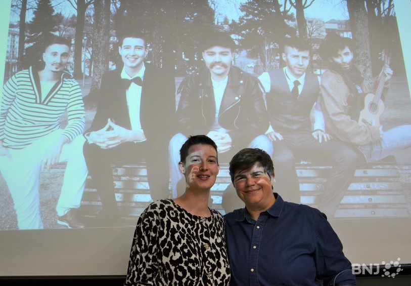 L'ethnologue Clem Künzler (à g.) et l'activiste Isabelle Salem Diego Sentis (à d.) ont collaboré pour publier un livre qui se plonge dans des ateliers invitant à la pratique du Drag King