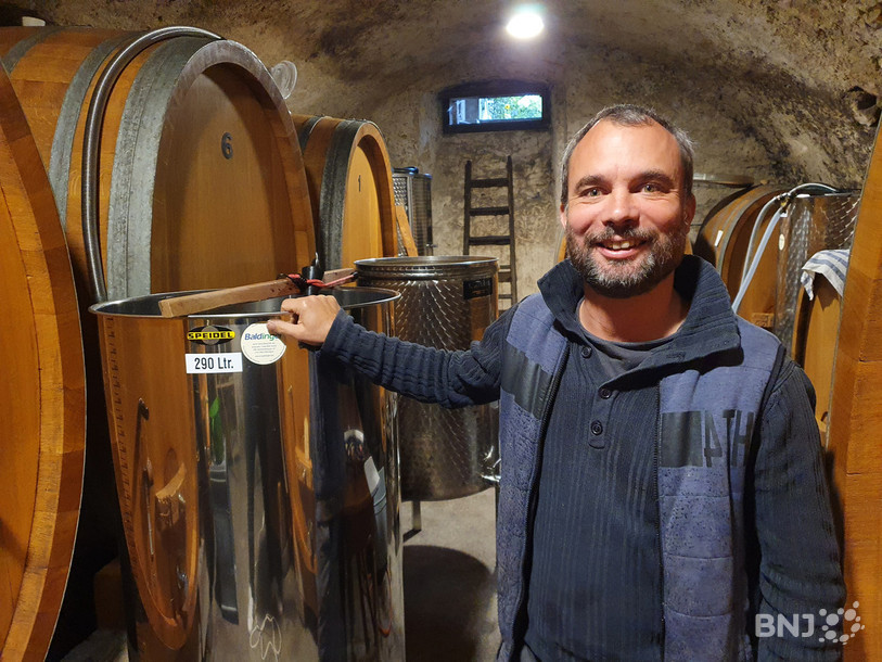 Thomas Perret, vigneron-encaveur au domaine des Lerins à Cormondrèche.
