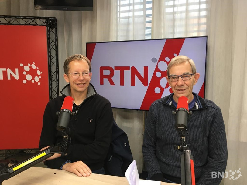 De gauche à droite : Jean-Luc Chanex et Jean-Claude Gagnaux étaient invités dans 3e mi-temps ce lundi.