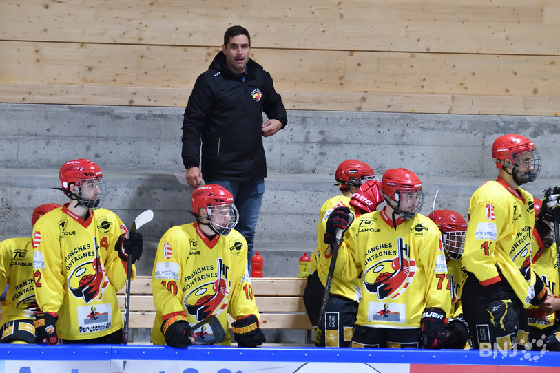 La réserve du HC Franches-Montagnes de l'entraineur Michael Neininger a perdu samedi. (Photo : archives Georges Henz