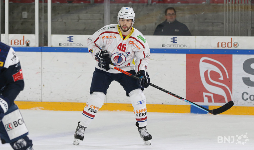 François Beauchemin sous le maillot des Ticino Rockets (photo : Mauricette Schnider).