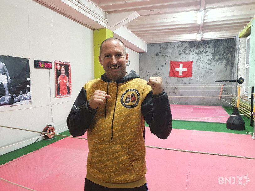 Stéphane Berger, président et entraineur du Boxing club Val-de-Travers.