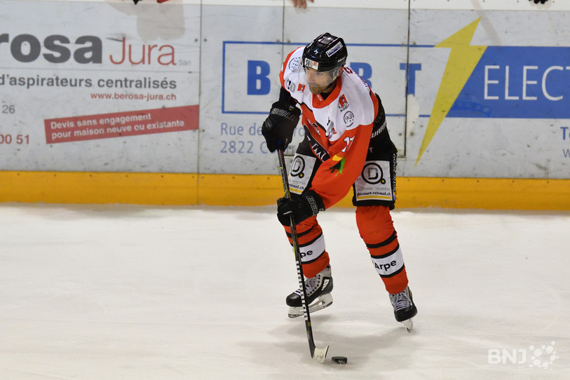 Tristan Vauclair a signé un doublé pour le HC Delémont-Vallée samedi. (Photo : Georges Henz)