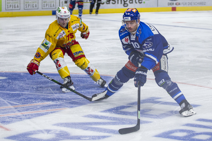 Le défenseur biennois Alexander Yakovenko s'est blessé au pied samedi contre les ZSC Lions (photo: KEYSTONE/Patrick B. Kraemer).