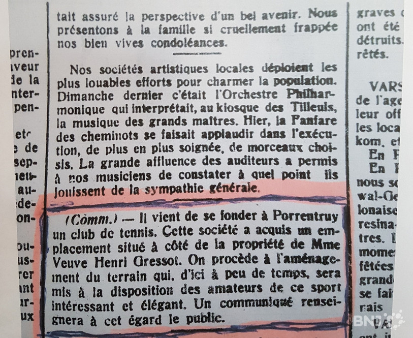 Archive du 14 mai 1920 qui évoque un « sport intéressant et élégant ».
