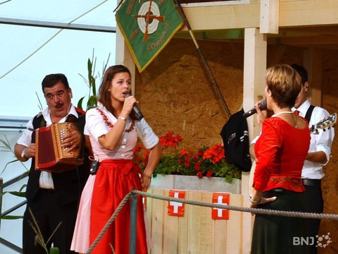 Mélanie Oesch, ici lors d'une représentation à Corban en 2013 (Photo : archives)