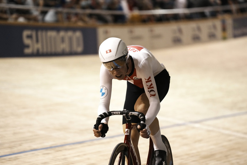 Valère Thiébaud a prouvé qu'il était en forme au Danemark. (AP Photo/Thibault Camus)