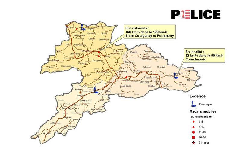 Selon les chiffres, 27 contrôles poids lourds ont été réalisés et 6 infractions ont été constatées. (Image : Police cantonale jurassienne).