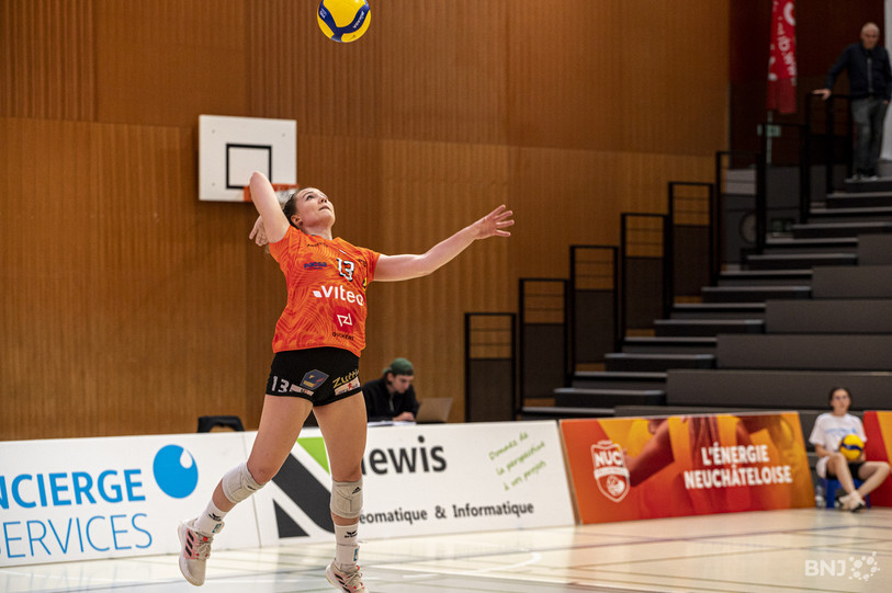Sarah Troesch et ses coéquipières ont dû se reprendre après la perte du 1er set. (Photo : archives)