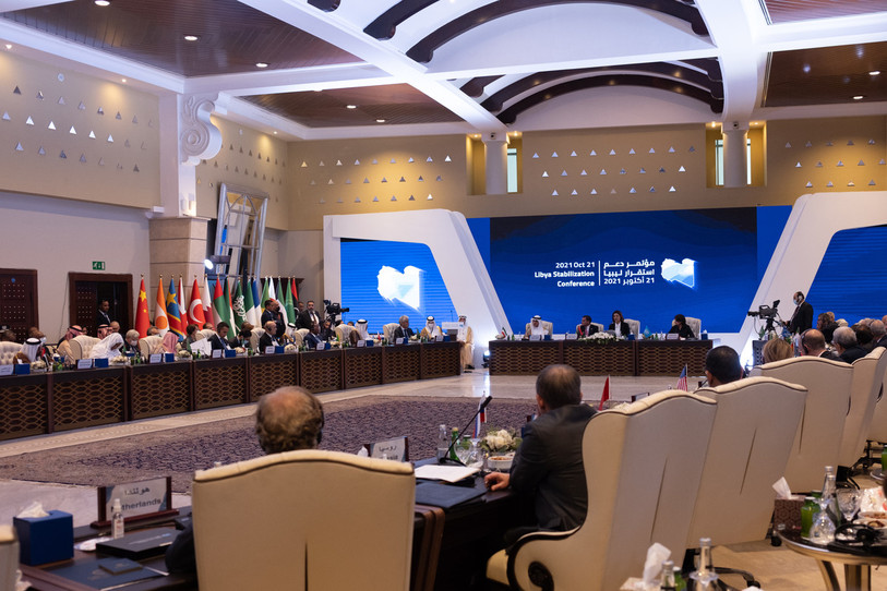 Une conférence pour la stabilisation de la Libye s'est tenue la semaine passée à Tripoli. (Photo : EPA/NADA HARIB). 