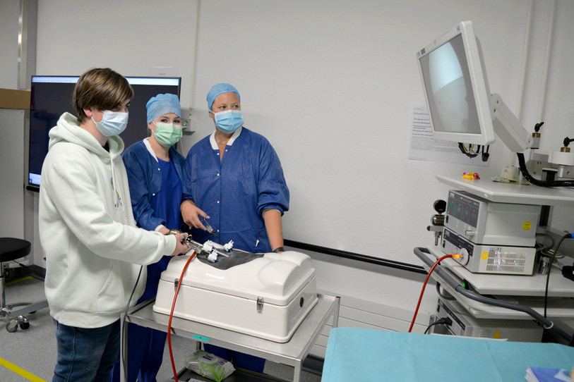 La Journée cantonale des professions de la santé a connu un joli succès. Elle avait été annulée l'an dernier en raison de la pandémie. (Photo : Centre hospitalier de Bienne).