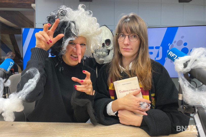 Les sorcières Stéphanie et Caroline et le monstre Michel ont célébré Halloween dans la Matinale en racontant des légendes effrayantes du Jura.