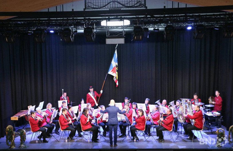 La fanfare de Lajoux a célébré son 150e anniversaire dans la nouvelle Maison des Œuvres du village. (photo : fanfare de Lajoux)