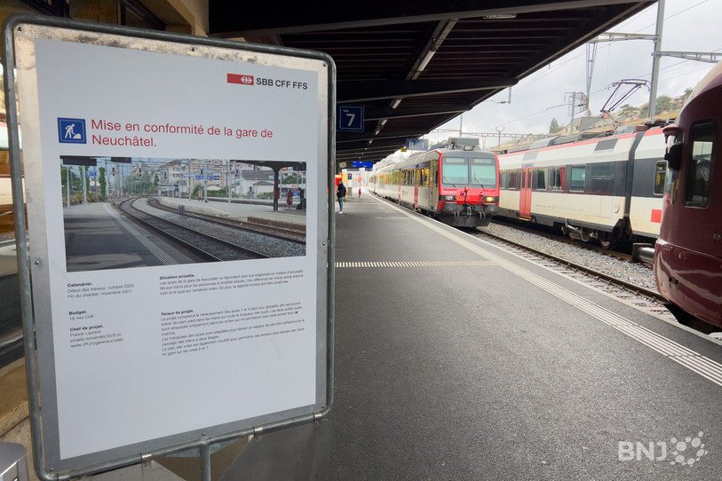Après une année de travaux, la gare de Neuchâtel est désormais conforme à la loi sur l'égalité pour les handicapés (LHand).