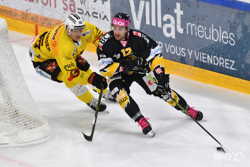 Thibault Frossard et les Ajoulots croiseront finalement le CP Berne samedi et non vendredi comme initialement prévu. (Photo : Georges Henz)