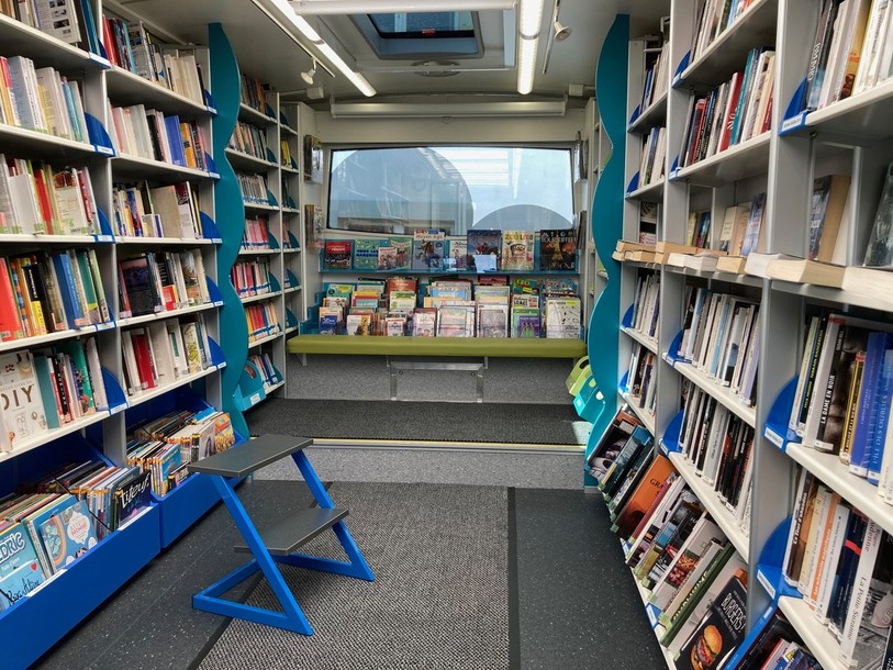 Un aperçu de l'intérieur du nouveau bus. (Photo : Bibliobus)
