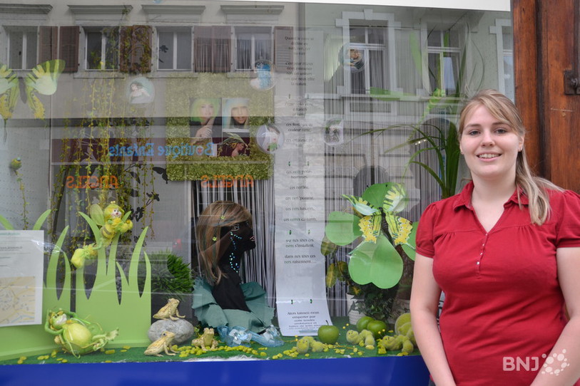 Marilyne Domine, gagnante du concours de la plus belle vitrine