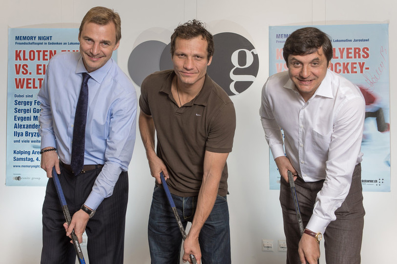 Sergeï Fedorov, Marcel Jenni et Valery Kamensky réunis pour la bonne cause