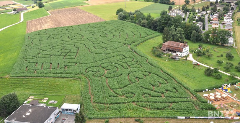 Le Swiss Labyrinthe vu du ciel