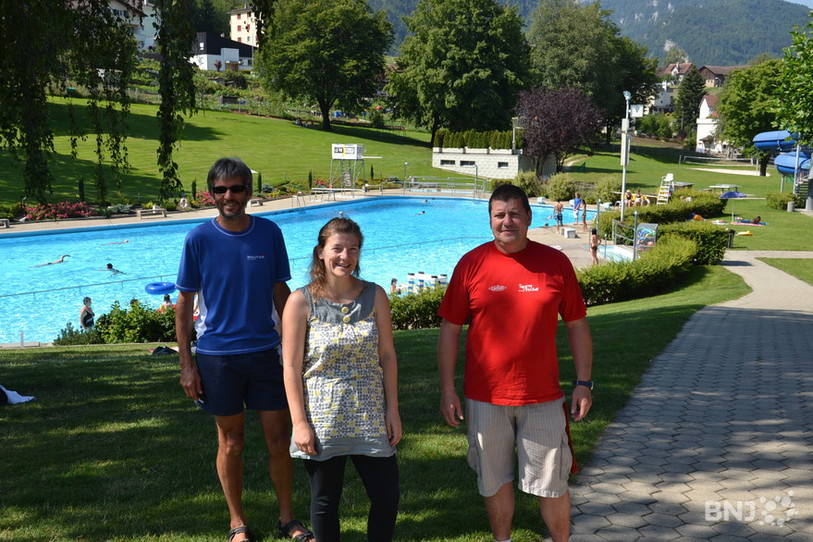 Les responsables de la piscine de Moutier