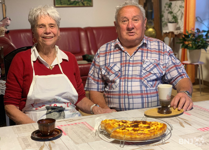 Marguerite et Robert Nicoulin nous ont raconté leurs souvenirs de St-Martin autour d'un totché fait maison.