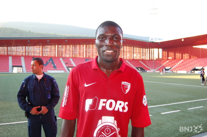 Matar Coly, attaquant sénégalais du FC Bienne