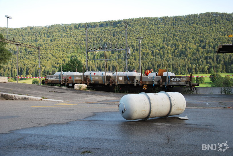 Explosion d'une bonbonne de propane en gare de St-Imier