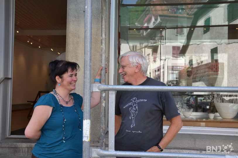 Brigitte Colin, animatrice du CCP, et Germain Meyer, metteur en scène