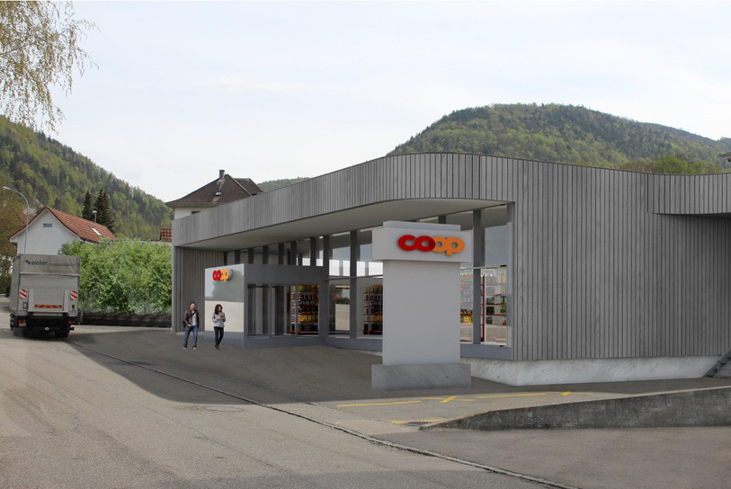 le nouveau visage de la future Coop de Sonceboz. (Photo : Coop)