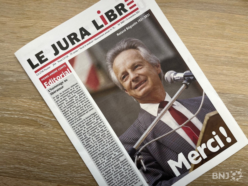 Le « Jura Libre » dit « Merci ! » à Roland Béguelin.