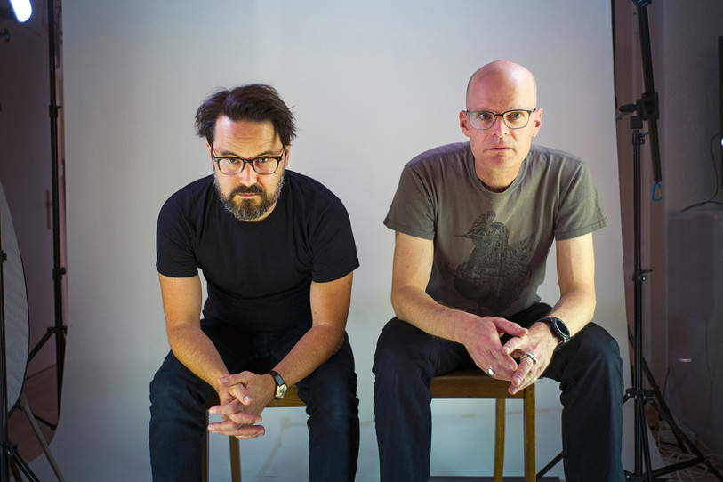 Le Prix de la culture 2021 de la Ville de Bienne a été décerné à Gaudenz Badrutt et Christian Müller qui forment strøm. (Photo : Enrique Muñoz García)