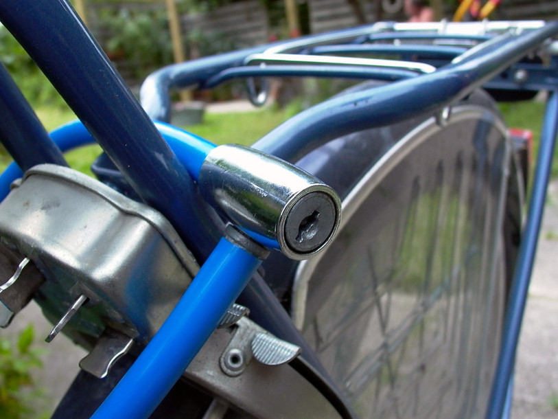 Vélo avec cadenas