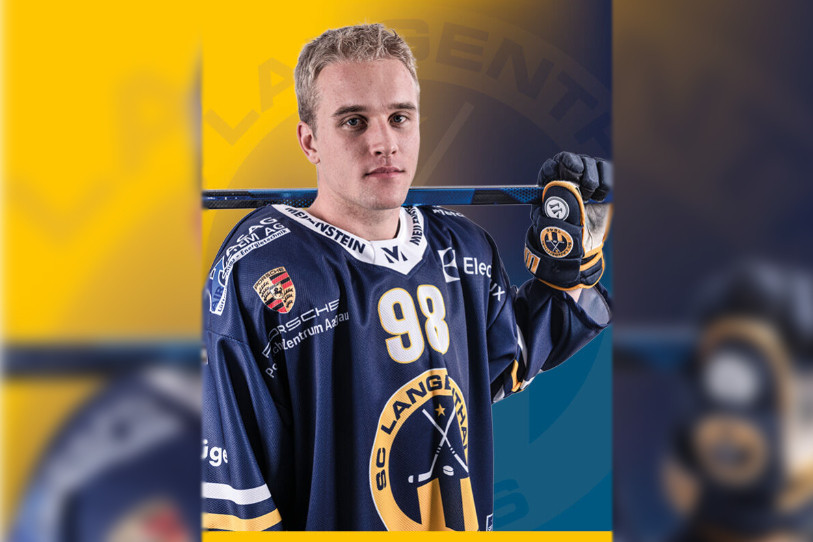Luca Christen va bientôt troquer le chandail de Langenthal pour celui du HC Bienne. (Photomontage : BNJ / Photo: SC Langenthal).