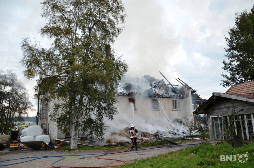 Incendie au Noirmont