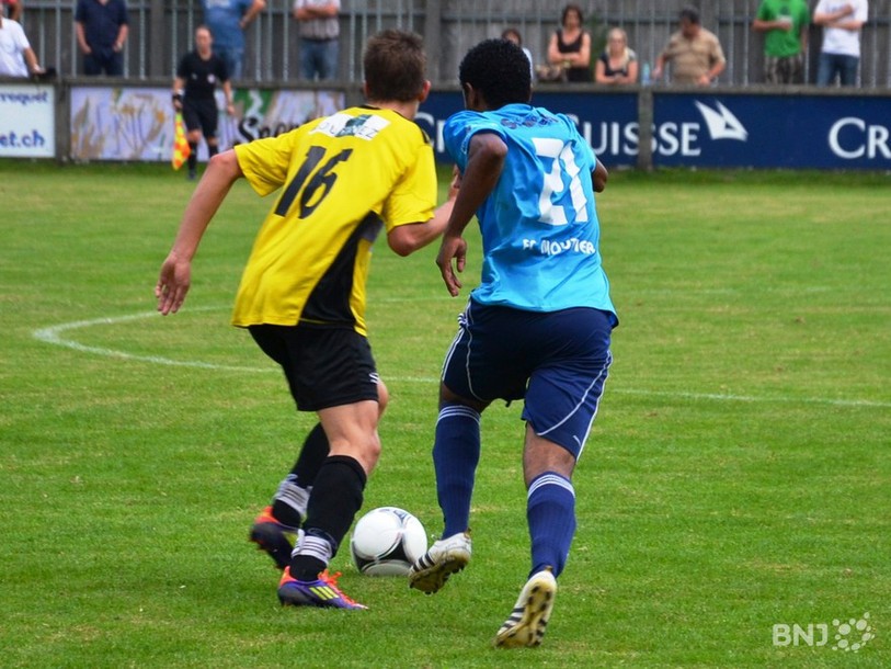 Scène du match Moutier-Bassecourt, ce dimanche