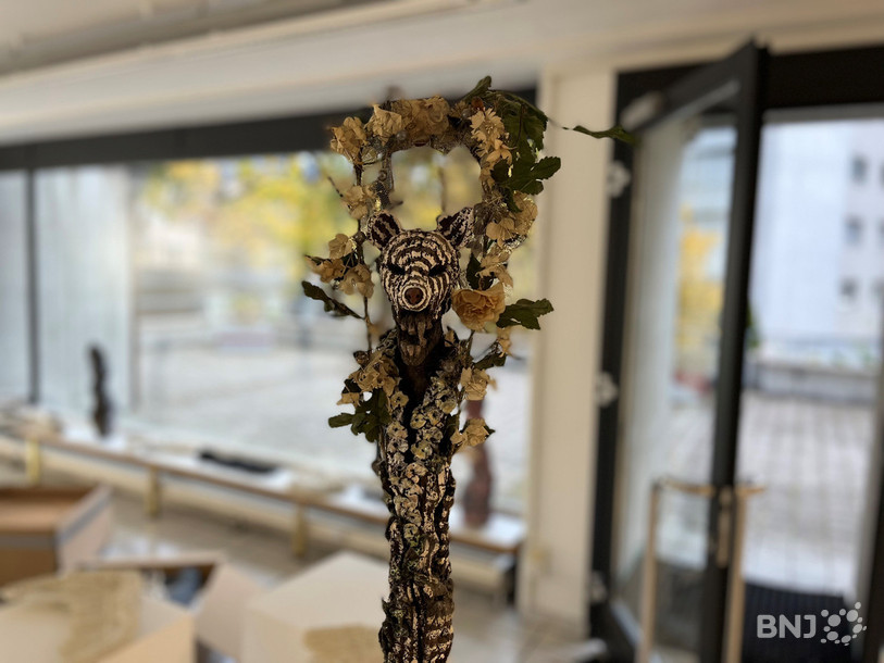 Une trentaine de sculptures est à découvrir dans la galerie.