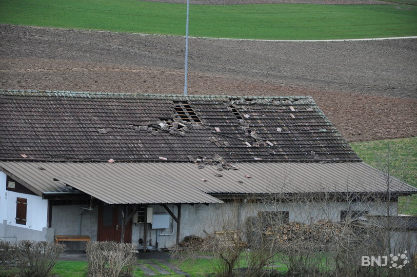 Plus 1200 sinistres annoncés à l'ECA Jura lors du passage de Joachim en décembre 2011 (ici dans le Val Terbi)