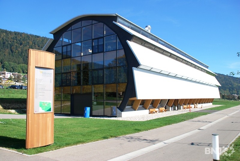 Le bâtiment du Mycorama à Cernier