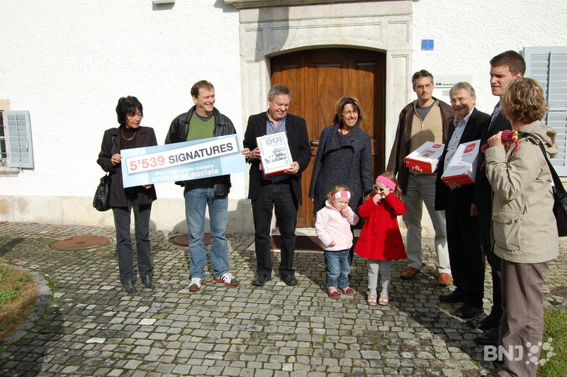 Le dépôt de l'initiative en octobre 2010