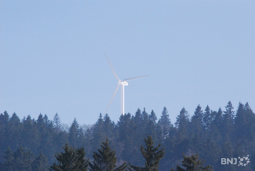 Eolienne aux Franches-Montagnes